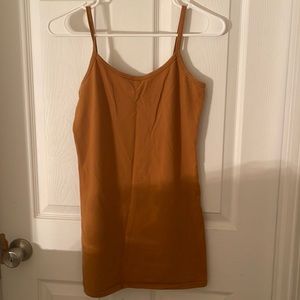 Bke care womens size Large L mustard cami EUC